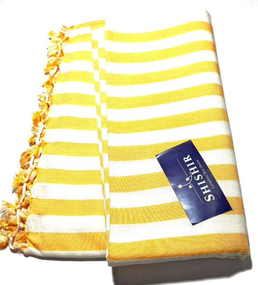 Shishir Handloom Bhagalpuri Cotton Stripped Blanket