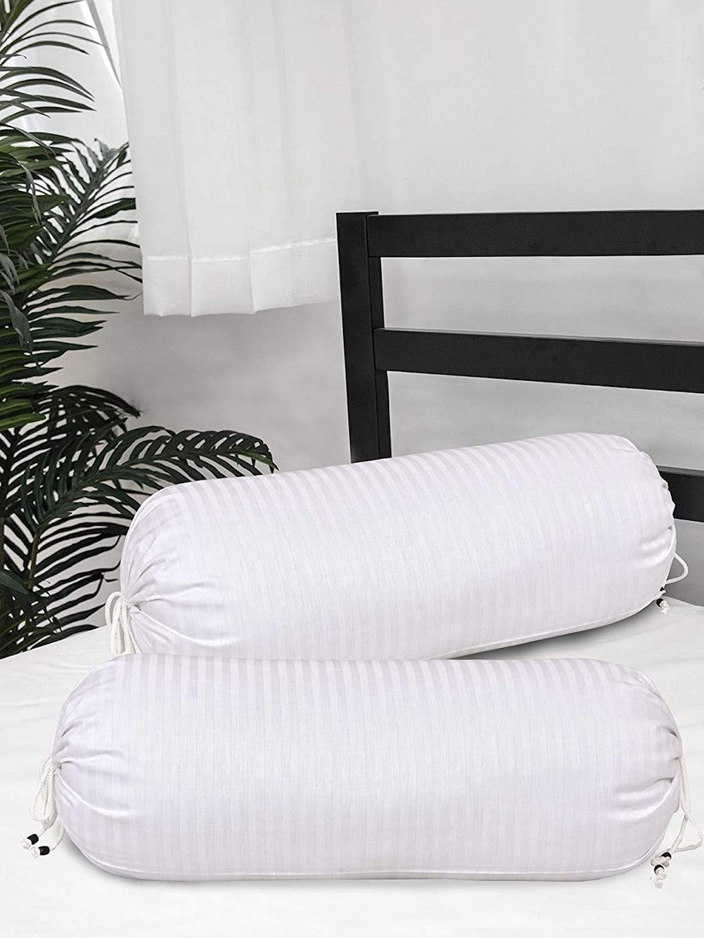 Linning Design Soft & Luxurious Cotton Bolster Cover- Set of 2