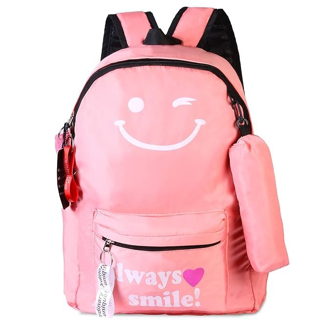 RISEN STYLE Fashion Medium Size Fashion Backpack for Girls PINK