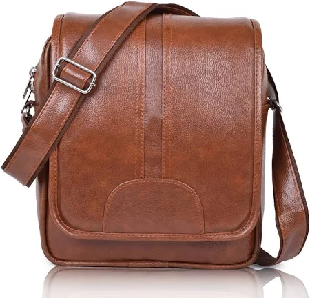 Leather Messenger Bag for Men/Office Bag for Men I Padded Laptop