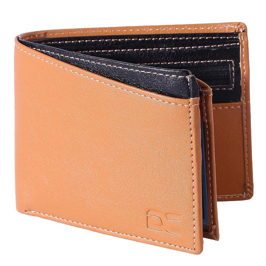 Men Formal, Casual Artificial Leather Wallet (8 Card Slots) (Beige)