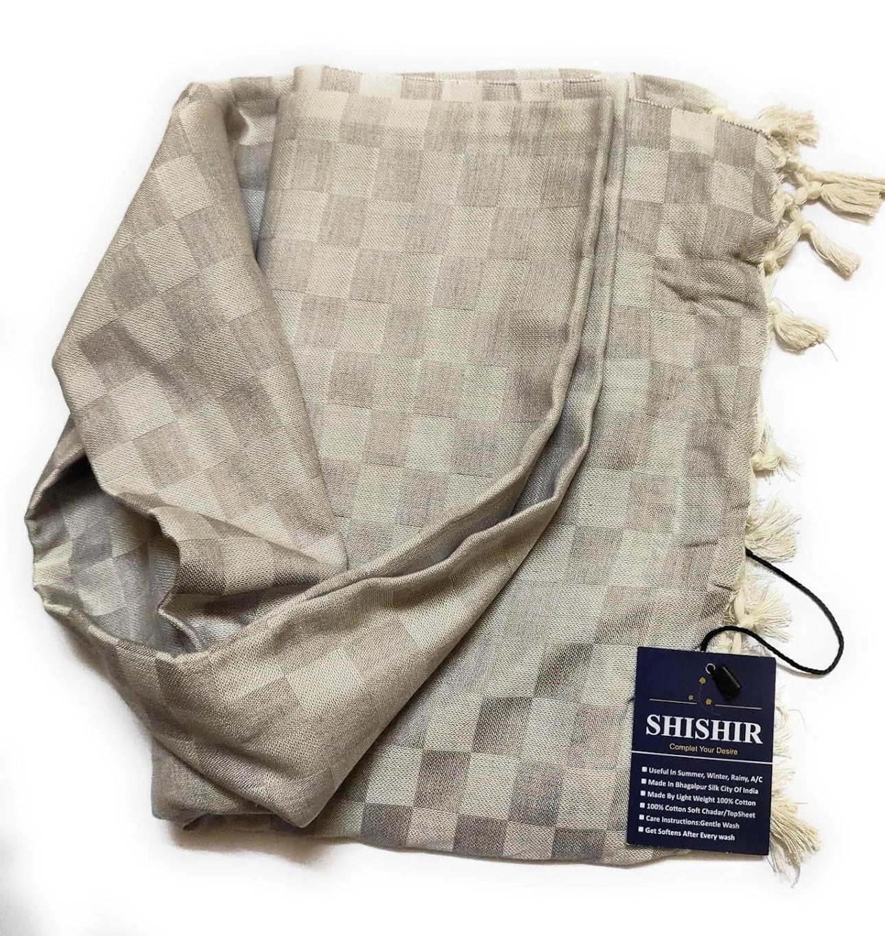 SHISHIR Cotton Thin Blanket for AC and Rainy Season