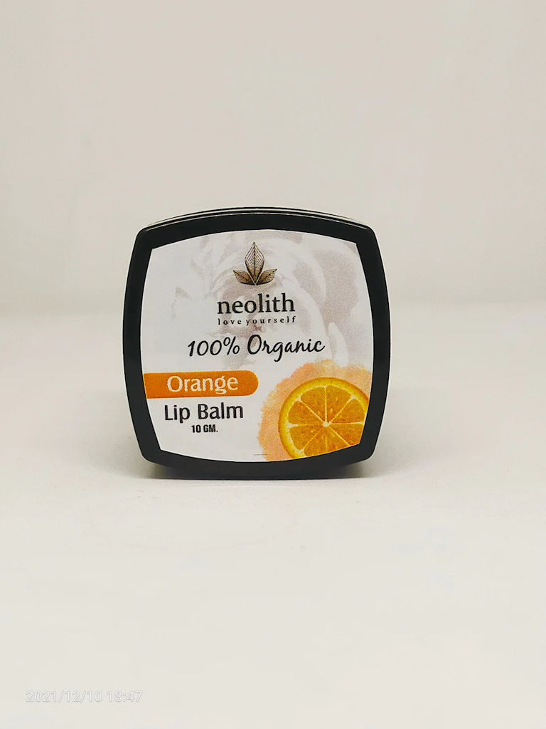 Neolith Orange Lip Balm || 100% Organic, Paraben & Sulphate Free ||