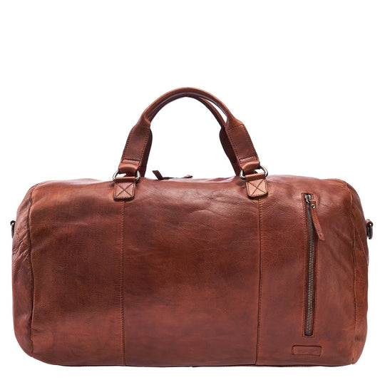 DREAM HIGH Premium Brown Travel Duffle Bag – Durable Material,