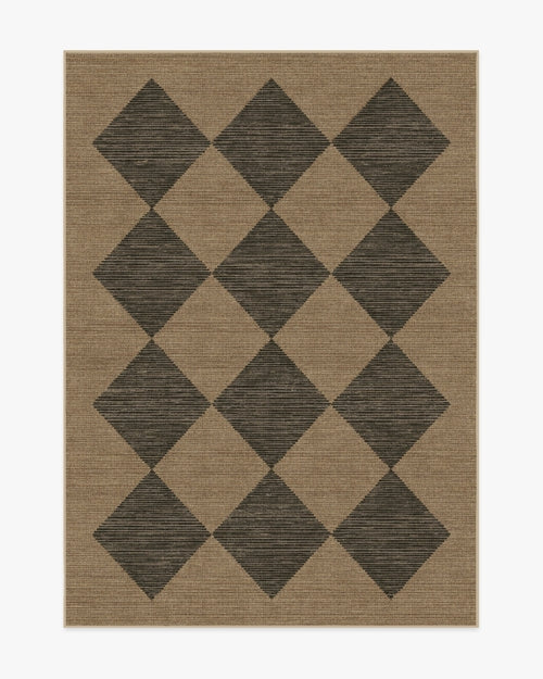goop Salerno Soft Black Re-Jute Rug