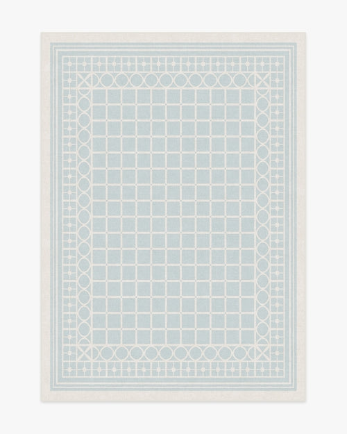 Gray Malin Palm Beach Powder Blue Tufted Rug