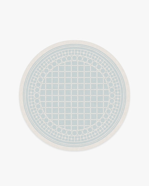 Gray Malin Palm Beach Powder Blue Tufted Rug