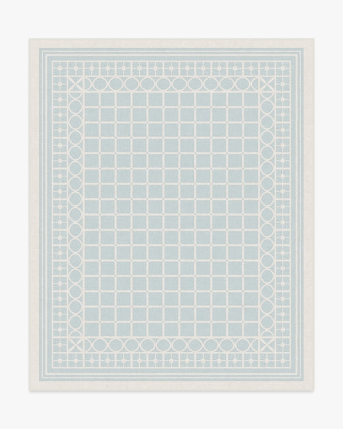 Gray Malin Palm Beach Powder Blue Tufted Rug
