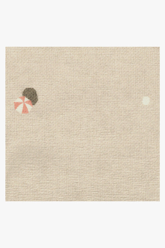 Gray Malin Umbrella Dot Cream & Pink Tufted Rug