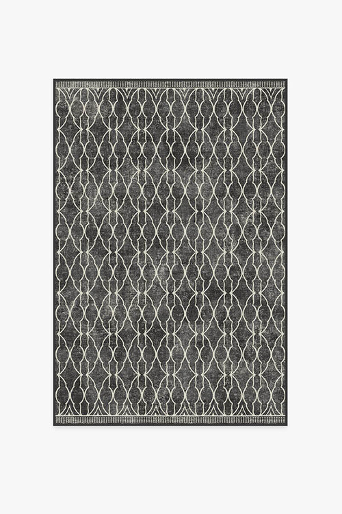 Grogu™ Trellis Black Tufted Rug