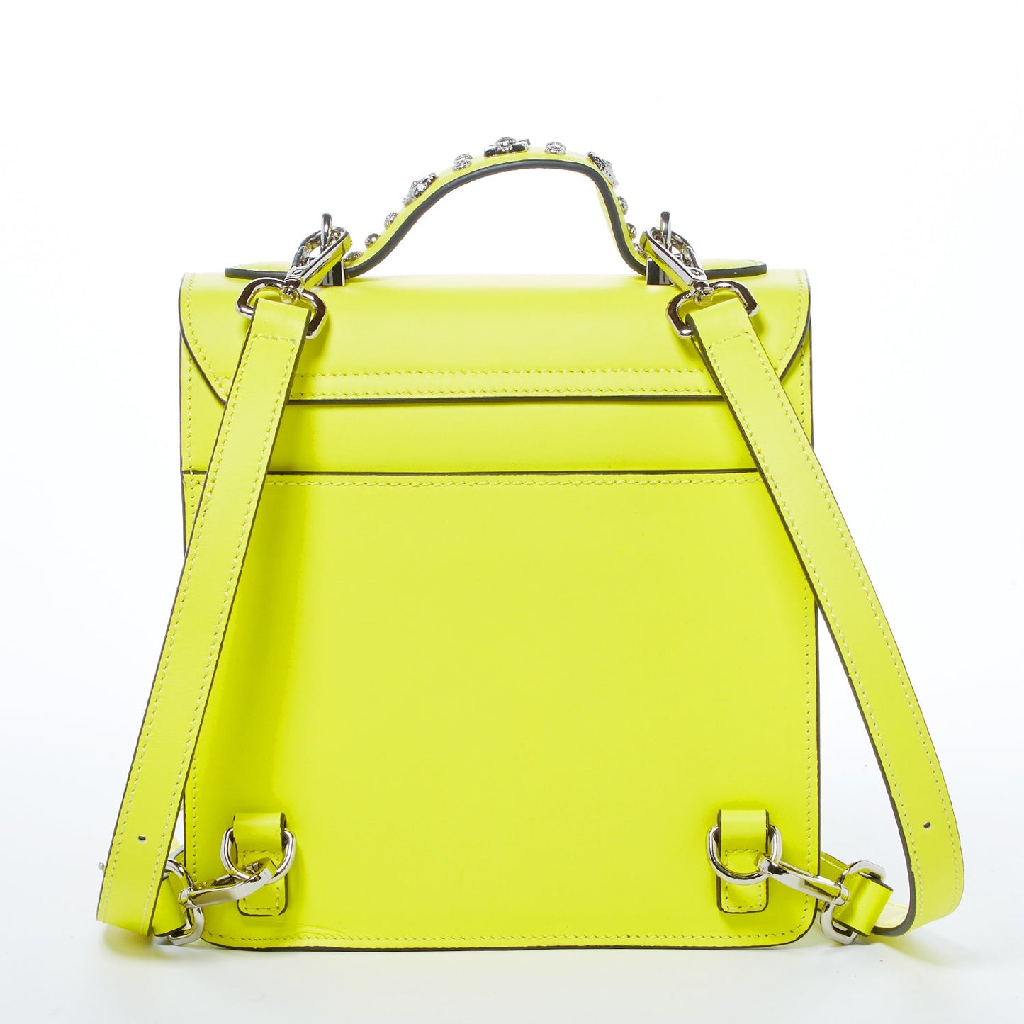 SUSU Convertible Leather Backpack Purse Yellow Crossbody Bag  Women's