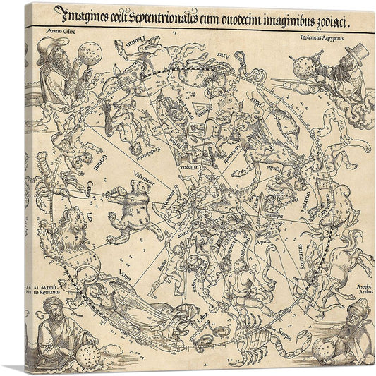 Celestial Map of The Northern Hemisphere - Northern Sky