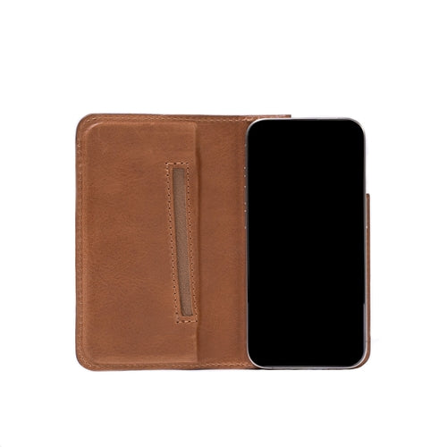 iPhone 15 series Leather Folio Case Wallet with MagSafe - The