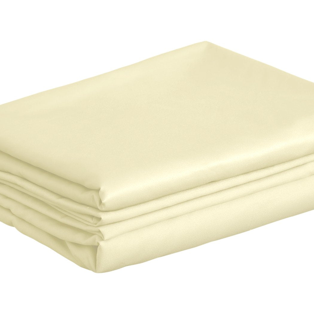 DreamZ Queen / King / Super King 4 Piece Bed Sheet Set Flat Fitted