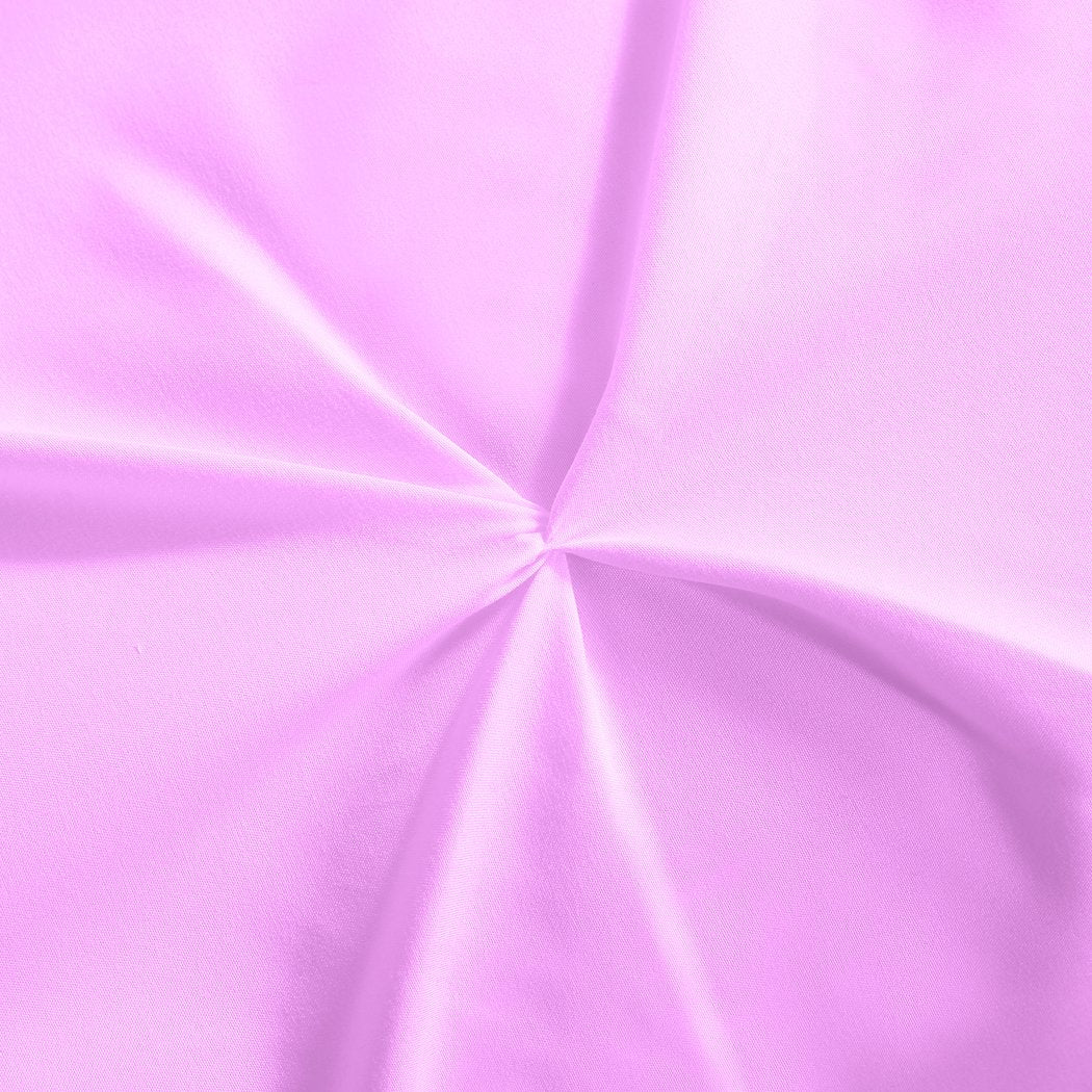 DreamZ Diamond Pintuck Duvet Cover Pillow Case Set in Full Size in