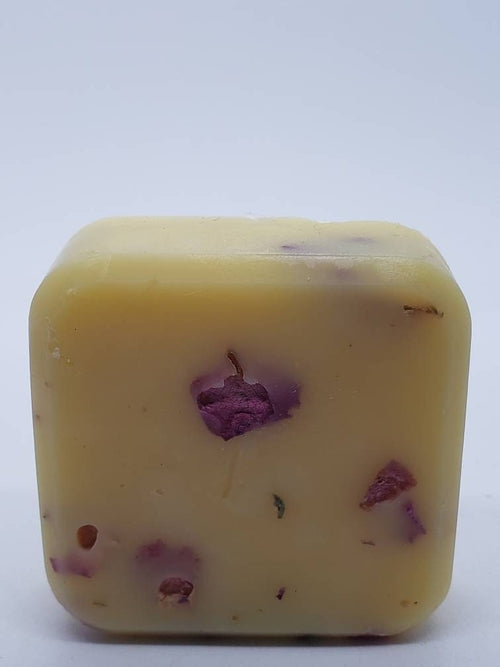 Lotion Bar with Rose Petals