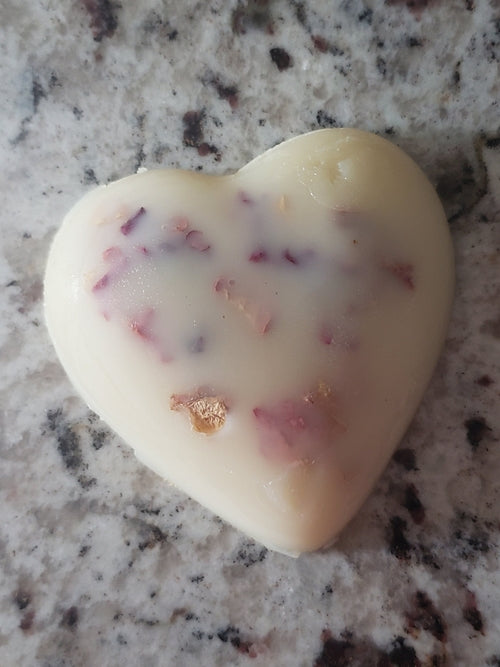 Lotion Bar with Rose Petals
