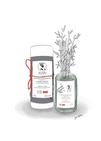 Poudre nettoyante et masque visage au charbon takesumi 2 en 1