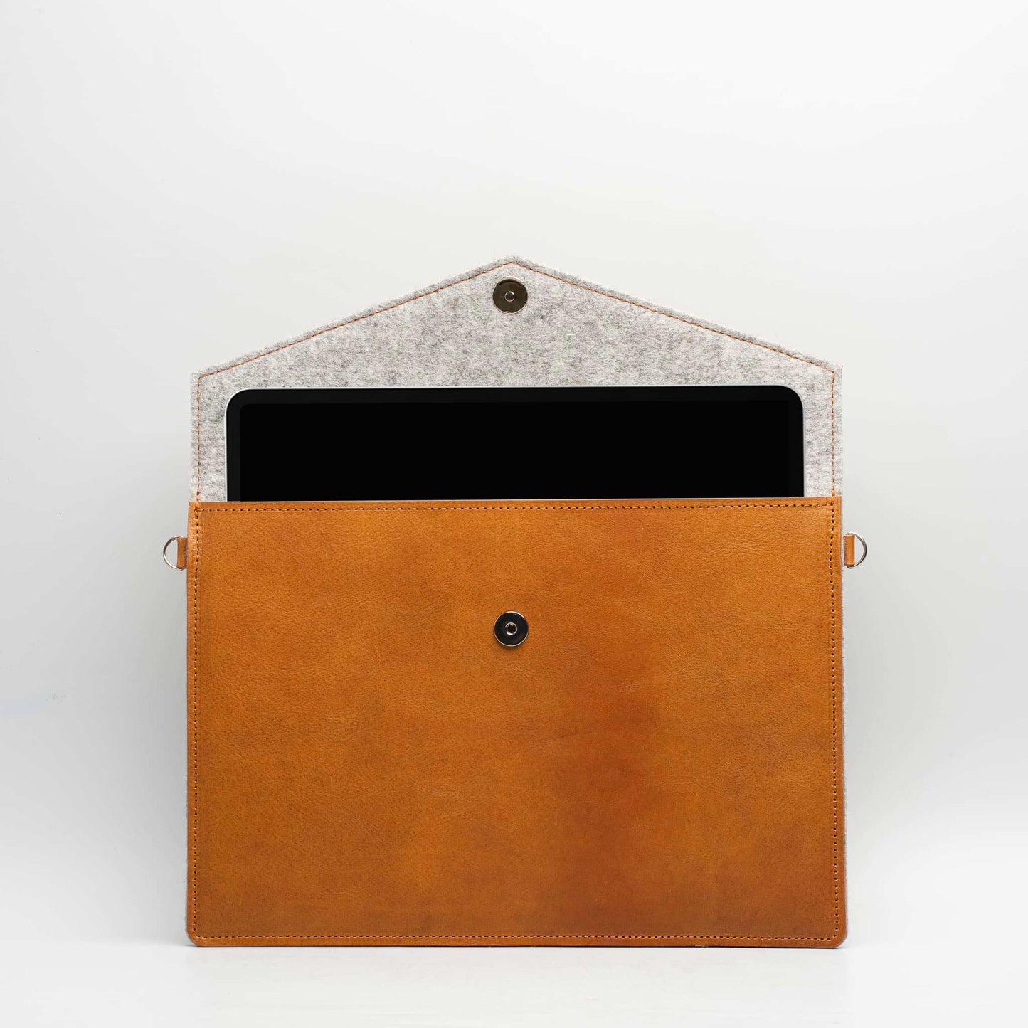 Leather MacBook Bag with Adjustable Strap