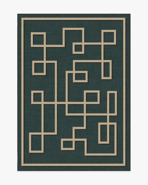 Jonathan Adler Athens Teal Green Tufted Rug