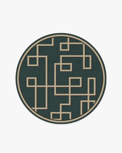 Jonathan Adler Athens Teal Green Tufted Rug