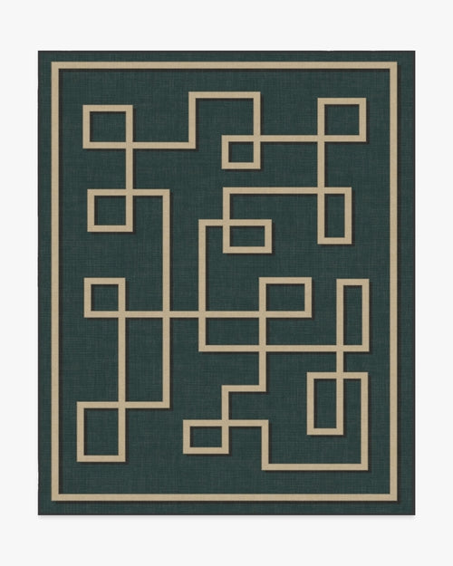 Jonathan Adler Athens Teal Green Tufted Rug