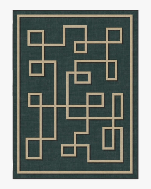 Jonathan Adler Athens Teal Green Tufted Rug