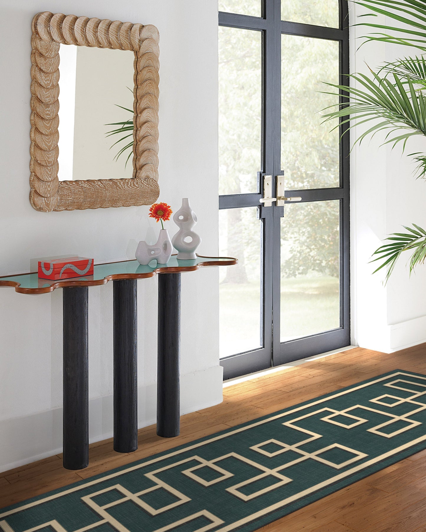 Jonathan Adler Athens Teal Green Tufted Rug