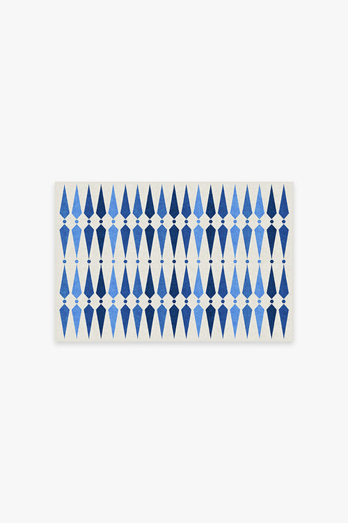 Jonathan Adler Carnaby Mykonos Blue Tufted Rug