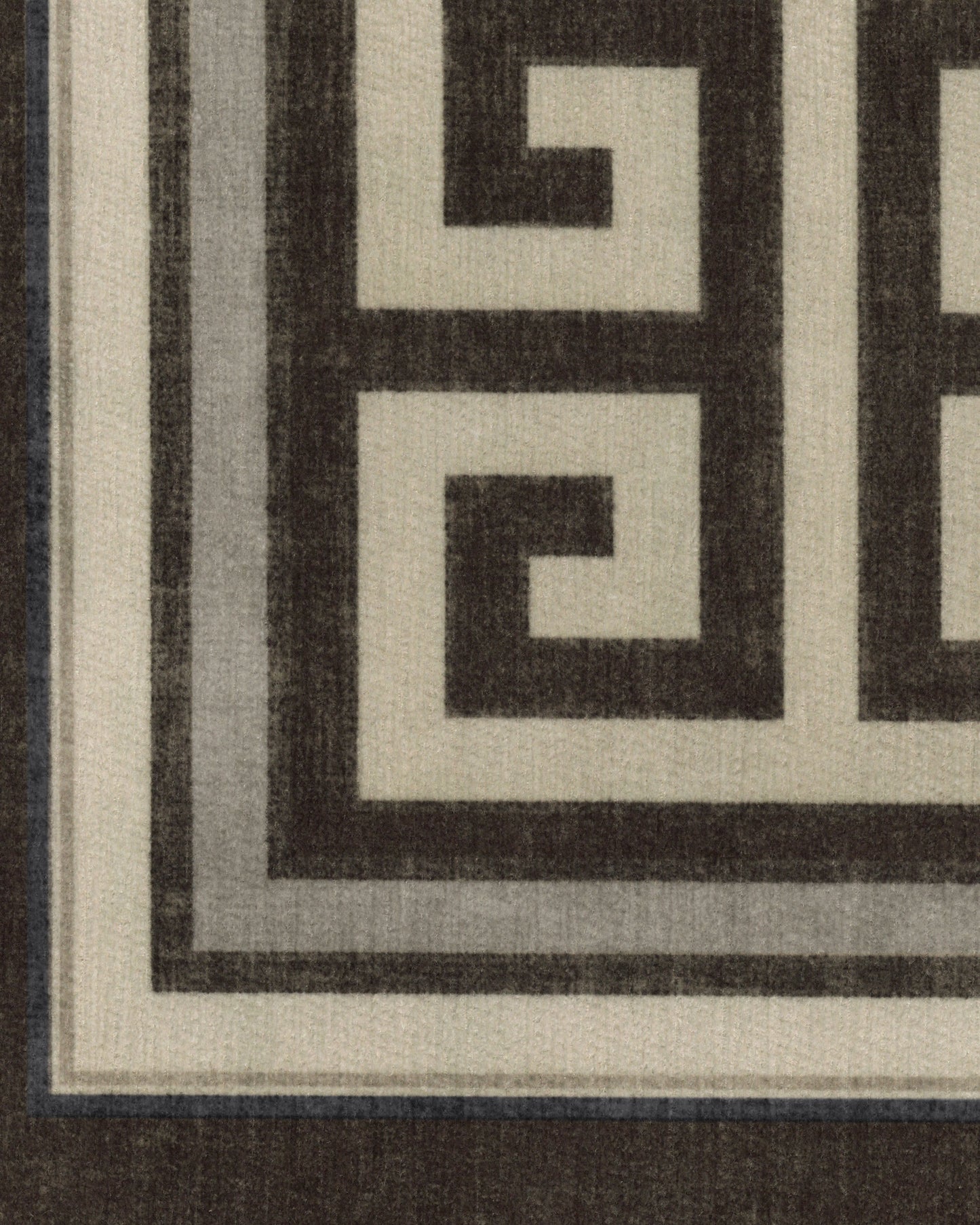 Jonathan Adler Greek Key Black & Ivory Tufted Rug