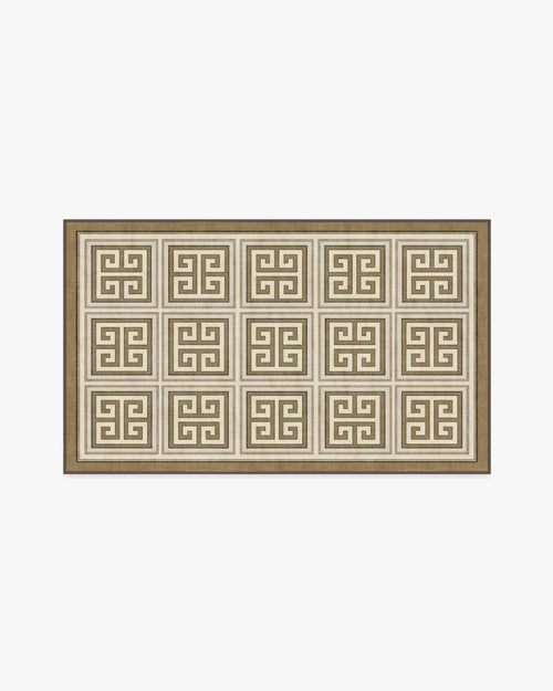 Jonathan Adler Greek Key Natural Gold Tufted Rug