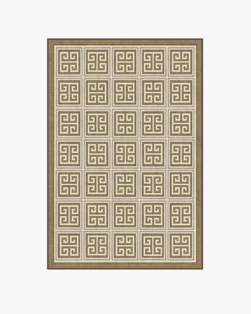 Jonathan Adler Greek Key Natural Gold Tufted Rug