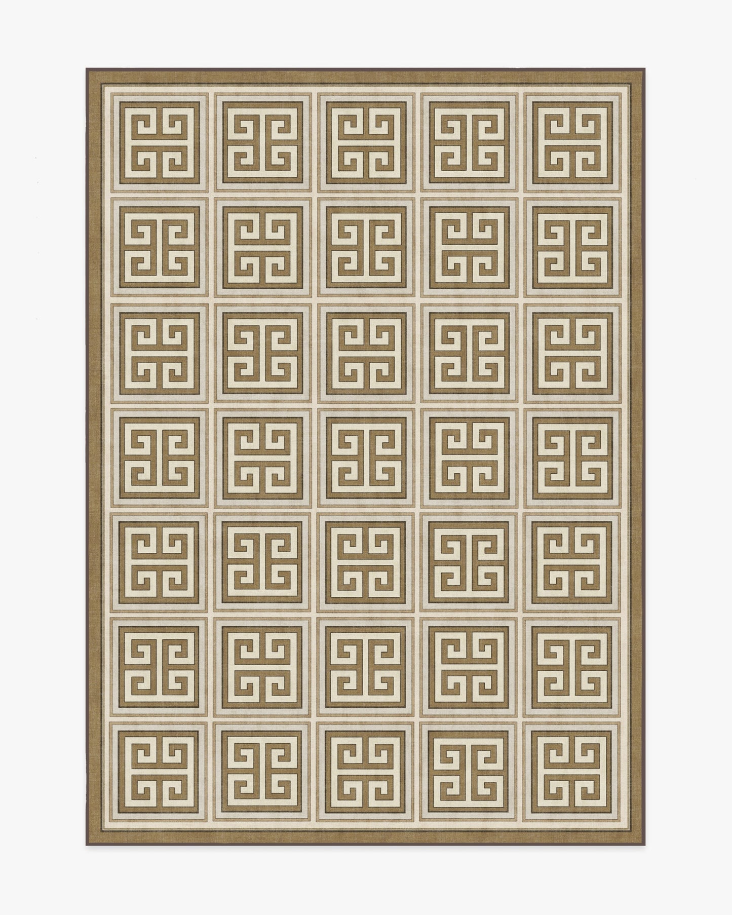 Jonathan Adler Greek Key Natural Gold Tufted Rug