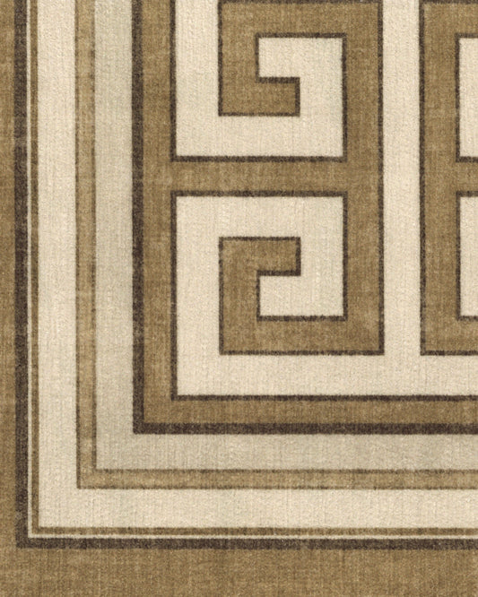 Jonathan Adler Greek Key Natural Gold Tufted Rug