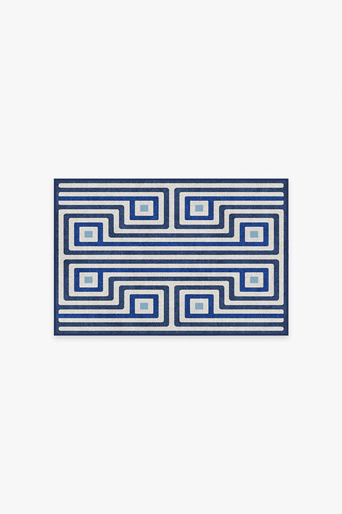 Jonathan Adler Greenwich Blue Tufted Rug