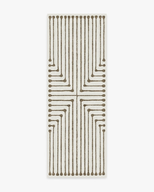Jonathan Adler Inkdrop Camel & Ivory Tufted Rug