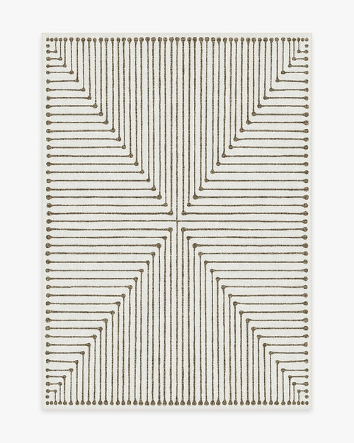 Jonathan Adler Inkdrop Camel & Ivory Tufted Rug