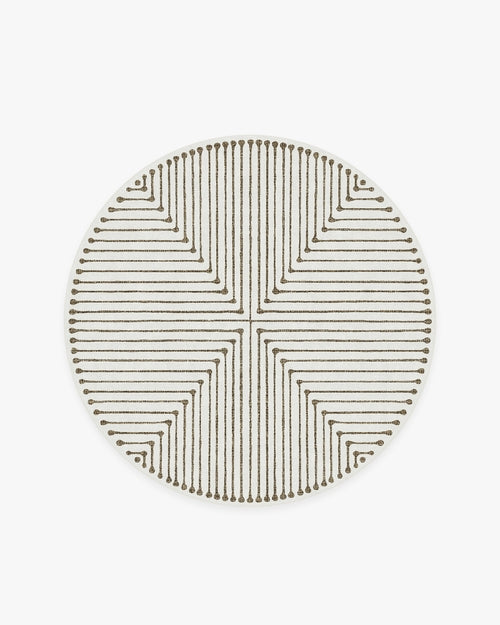 Jonathan Adler Inkdrop Camel & Ivory Tufted Rug