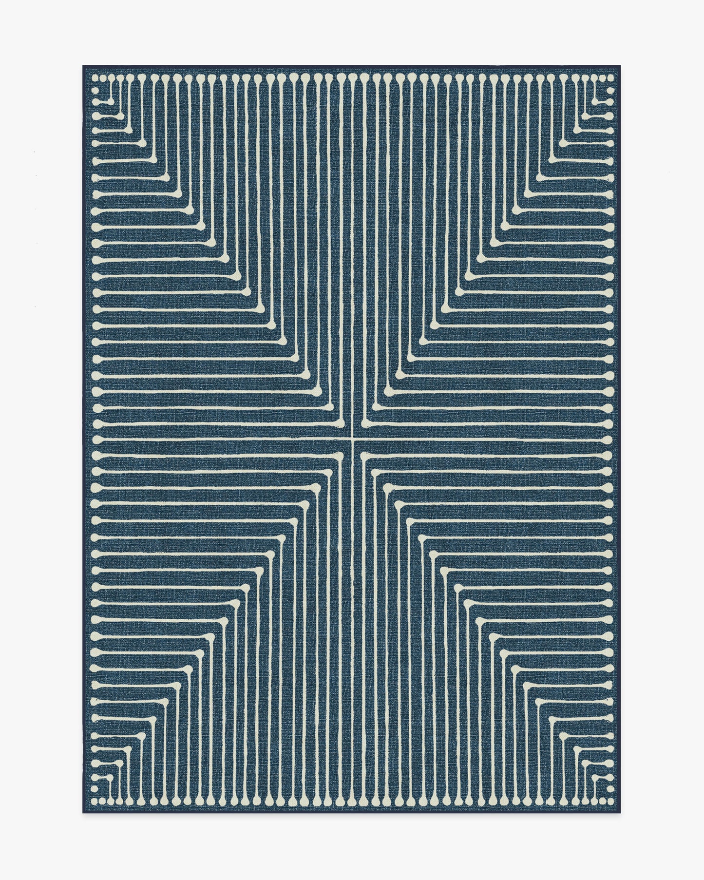 Jonathan Adler Inkdrop Lapis Blue Tufted Rug