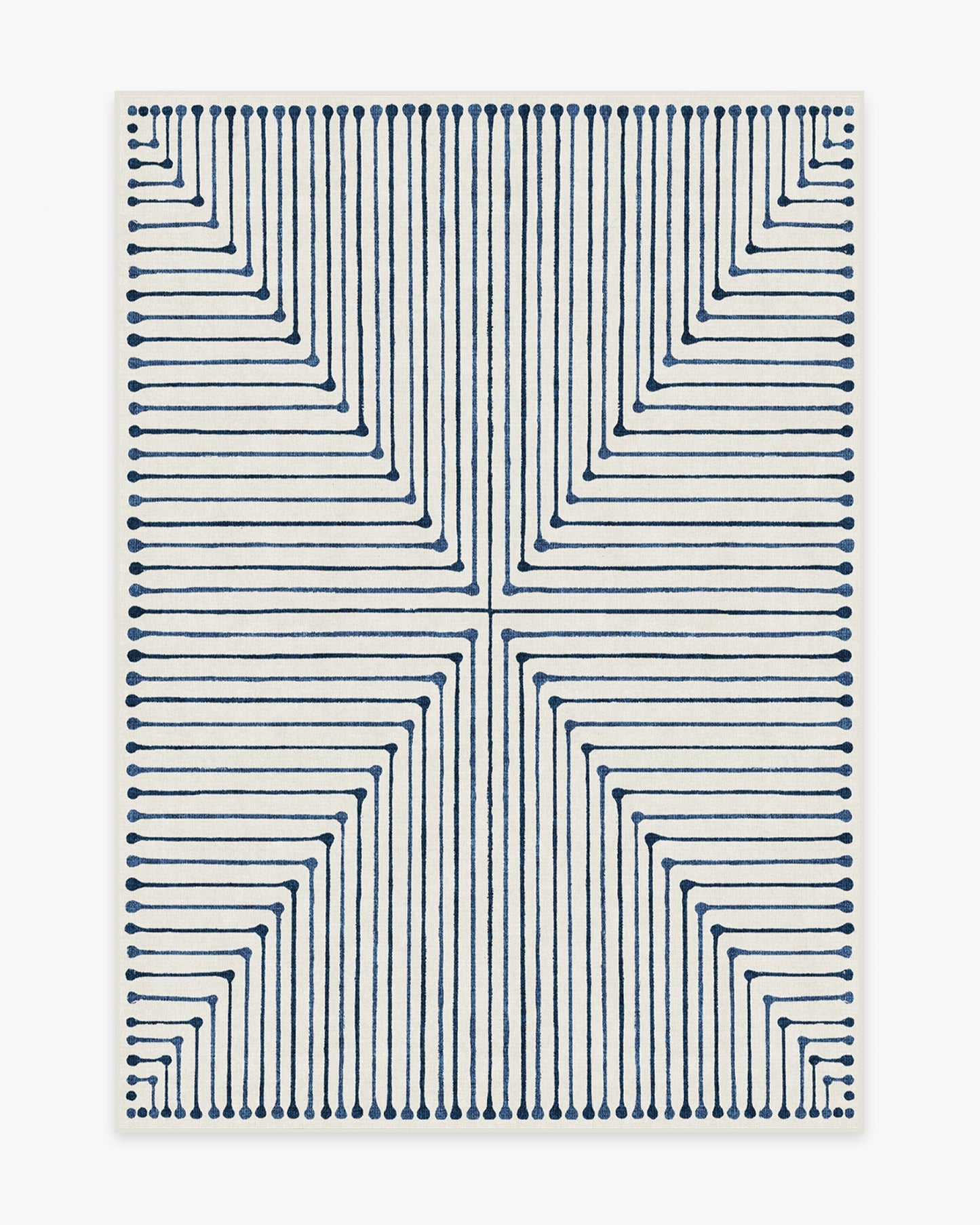 Jonathan Adler Inkdrop Slate Blue Tufted Rug