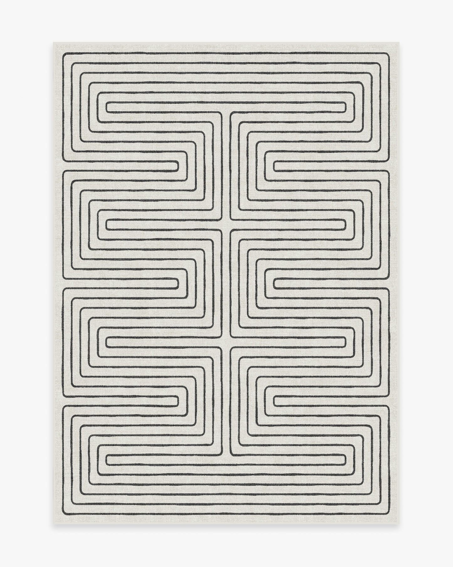 Jonathan Adler Labyrinth Black & Ivory Tufted Rug
