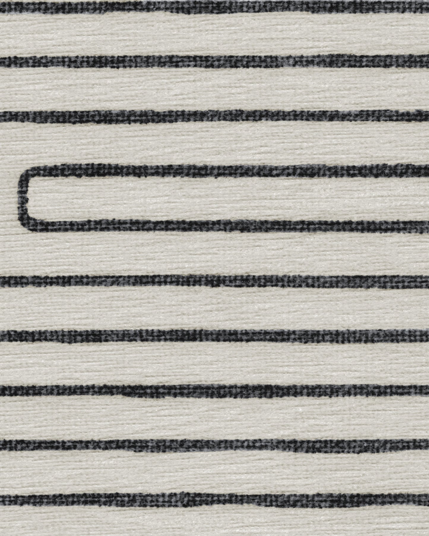 Jonathan Adler Labyrinth Black & Ivory Tufted Rug