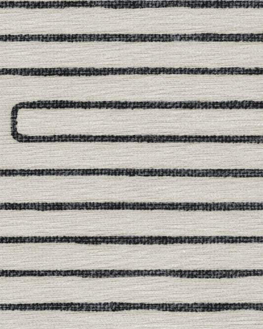 Jonathan Adler Labyrinth Black & Ivory Tufted Rug