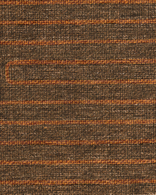 Jonathan Adler Labyrinth Brown & Orange Tufted Rug