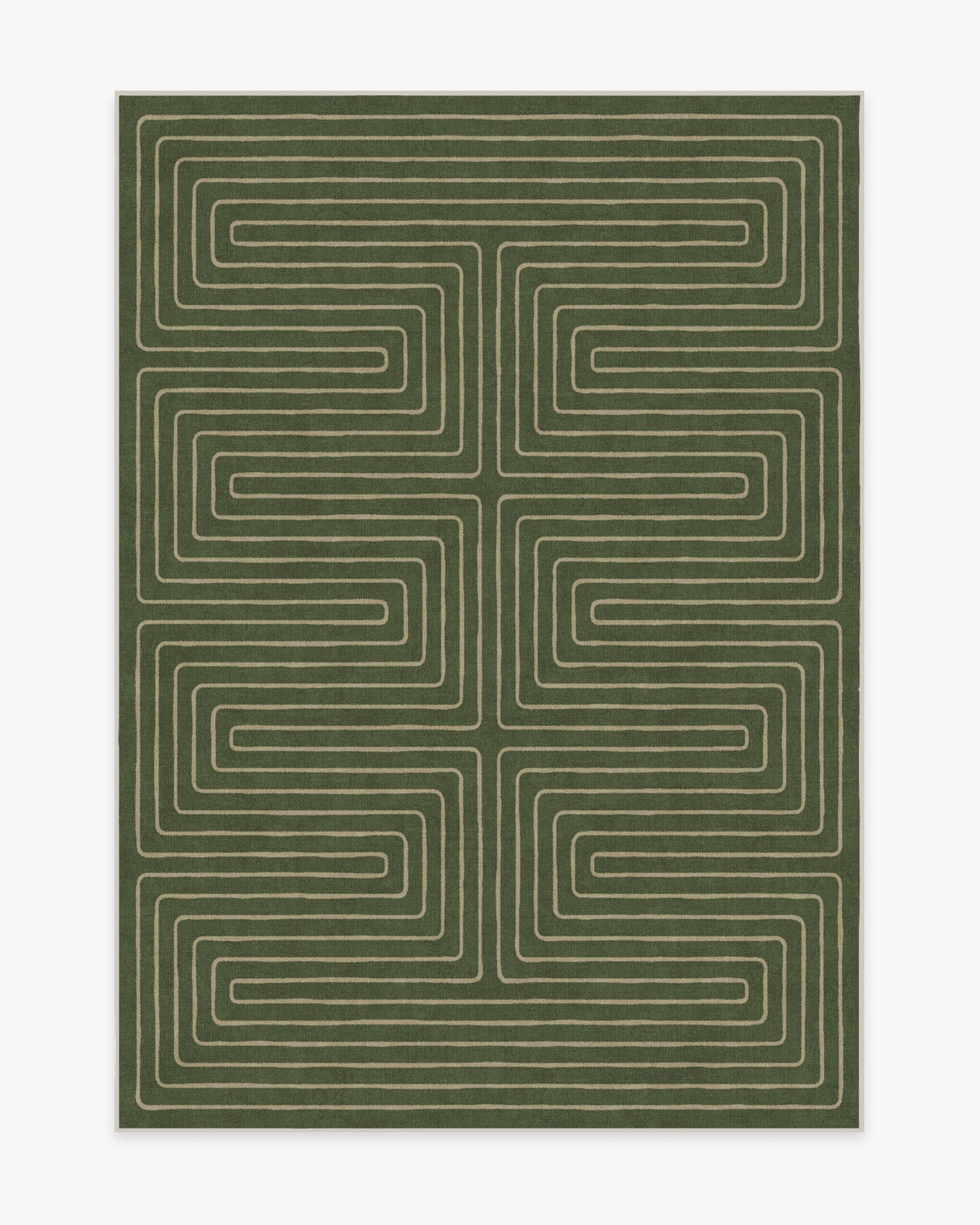 Jonathan Adler Labyrinth Fern Green Tufted Rug