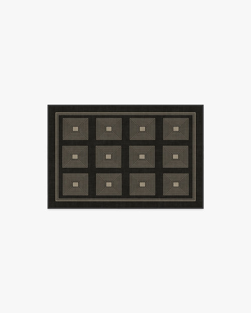 Jonathan Adler Matrix Black & Ivory Tufted Rug