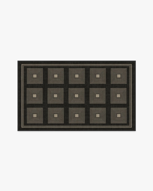 Jonathan Adler Matrix Black & Ivory Tufted Rug