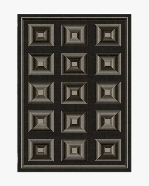 Jonathan Adler Matrix Black & Ivory Tufted Rug