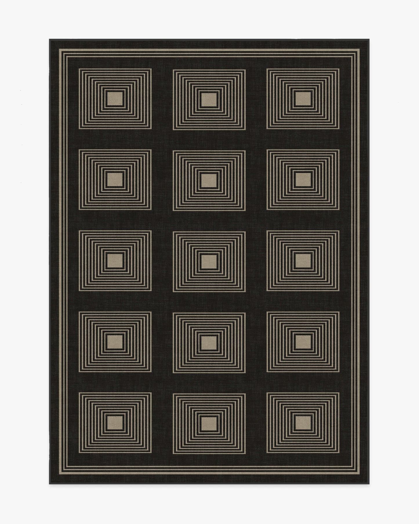 Jonathan Adler Matrix Black & Ivory Tufted Rug