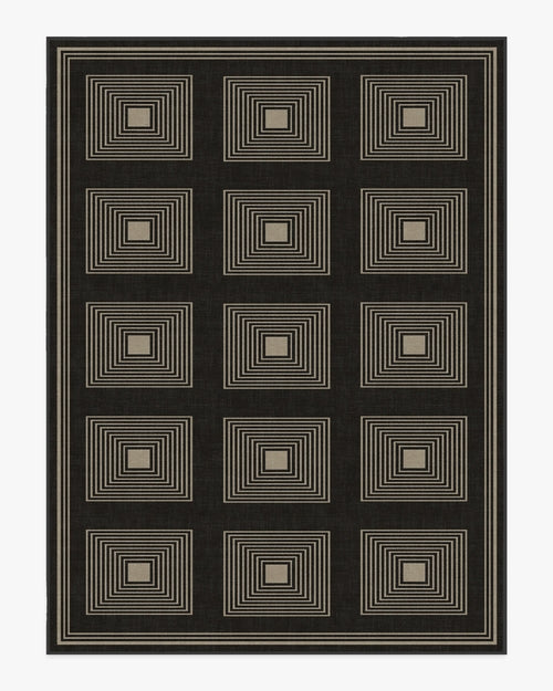 Jonathan Adler Matrix Black & Ivory Tufted Rug